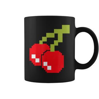 Pixel Cherries 80S Video Game Halloween Costume Easy Group Coffee Mug - Seseable