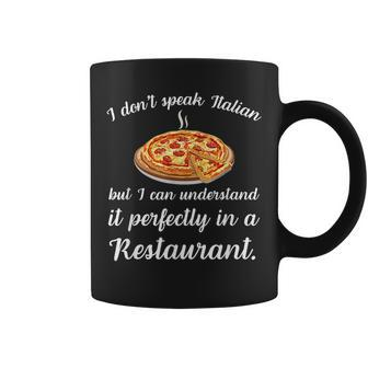 Pizza Italian Food Lover Bilingual Speakers Coffee Mug | Mazezy