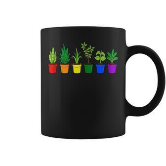 Plant Lover Rainbow Gay Lgbtq Pride Month Supporter Graphic Coffee Mug | Mazezy