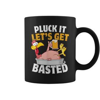 Pluck It Let's Get Basted Thanksgiving Coffee Mug - Thegiftio UK