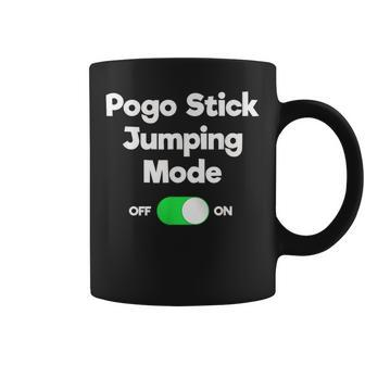 Pogo Stick Jumper Jumping Mode Coffee Mug | Mazezy