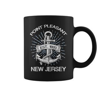 Point Pleasant Nj Vintage Nautical Anchor And Rope T Coffee Mug | Mazezy