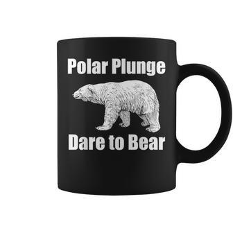 Polar Plunge Bear Winter New Year Event Team Dare To Bear Coffee Mug | Mazezy