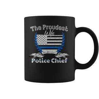 Police Chief Proud Wife Graphic Coffee Mug | Mazezy