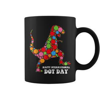 Polka Dot Day T Rex Dinosaur Lover International Dot Day Coffee Mug | Mazezy