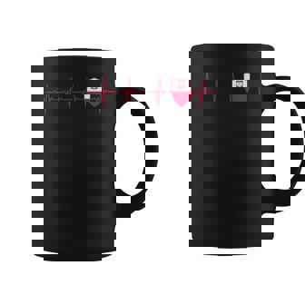 Polska Polish Heartbeat Ekg Pulse Poland Pride Roots Coffee Mug | Mazezy