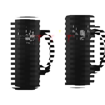 Polska Polish Heartbeat Ekg Pulse Poland Pride Roots T Coffee Mug | Mazezy