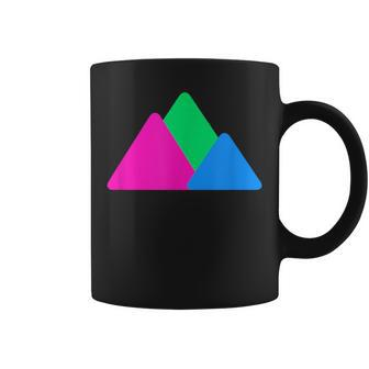 Polysexual Pride Mountains Lgbtq Poly Flag Lgbtqia Gift Coffee Mug | Mazezy