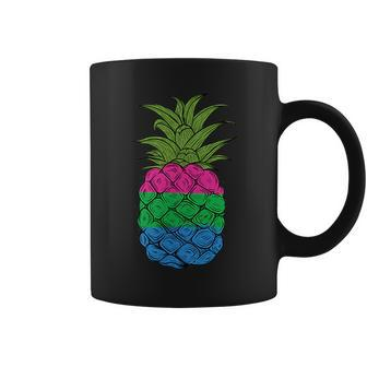 Polysexual Pride Pineapple Poly Pride Pineapple Fruit Coffee Mug | Mazezy