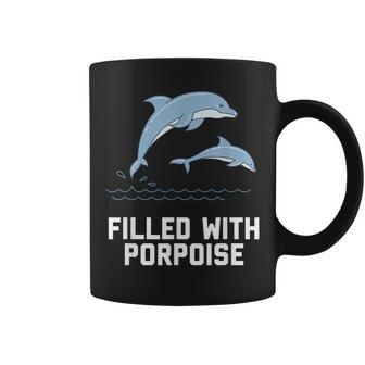 Porpoise Pun Ocean Animal Humor Dolphin Porpoise Coffee Mug | Mazezy