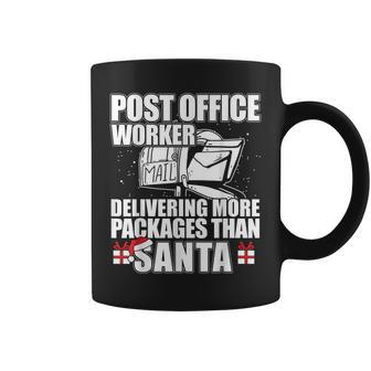 Post Office Worker More Packages Than Santa Xmas Coffee Mug - Thegiftio UK