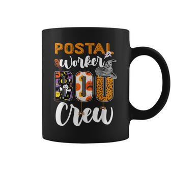 Postal Worker Boo Crew Ghost Halloween Costume Coffee Mug - Seseable