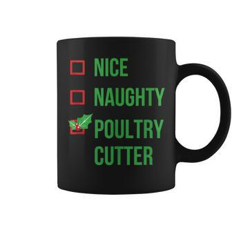 Poultry Cutter Pajama Christmas Coffee Mug | Mazezy