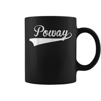Poway Baseball Styled Jersey Softball Coffee Mug | Mazezy
