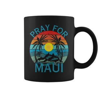 Pray For Maui Hawaii Wildflower Support Men Women Coffee Mug - Monsterry AU