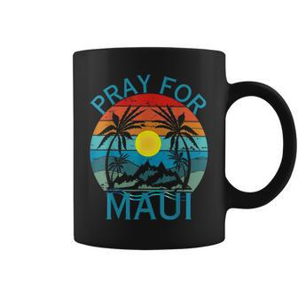 Pray For Maui Hawaii Wildflower Support Coffee Mug | Mazezy