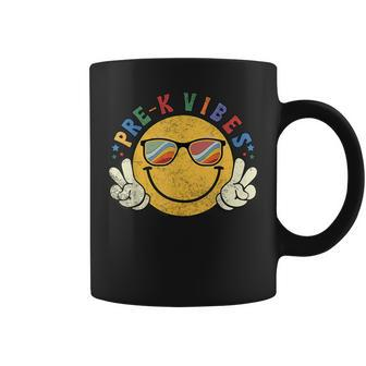 Pre-K Vibes Happy Face Smile Back To School Coffee Mug - Seseable
