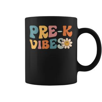 Pre-K Vibes - Pre Kindergarten Team Retro 1St Day Of School Coffee Mug - Seseable