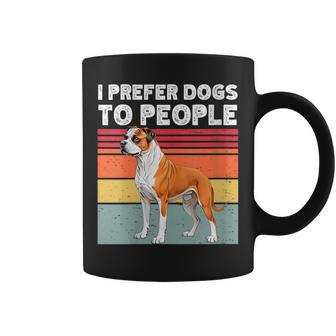 I Prefer Dogs To People Bully Kutta Dog Lovers Owners Coffee Mug | Mazezy