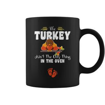 Pregnancy Reveal Thanksgiving Turkey Pregnancy Coffee Mug | Mazezy