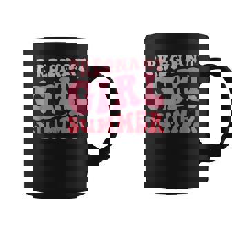 Pregnant Girl Summer Baby Announcement Pregnancy Reveal Coffee Mug | Mazezy