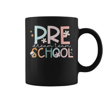 Preschool Dream Team Retro Back To School Teacher Student Coffee Mug | Mazezy