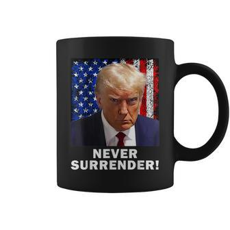 President Legend Trump 2024 -Shot Never Surrender Coffee Mug - Monsterry UK