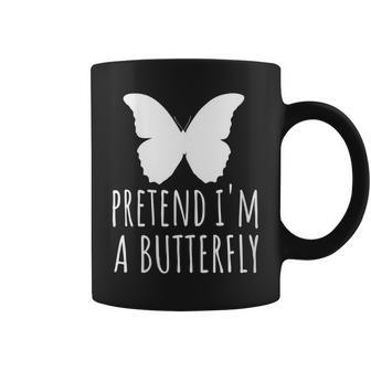 Pretend Im A Butterfly - Insect Bug Spooky Scary Cute Coffee Mug | Mazezy