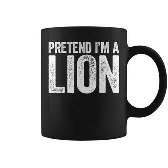 Pretend I'm A Lion Matching Costume Coffee Mug | Mazezy