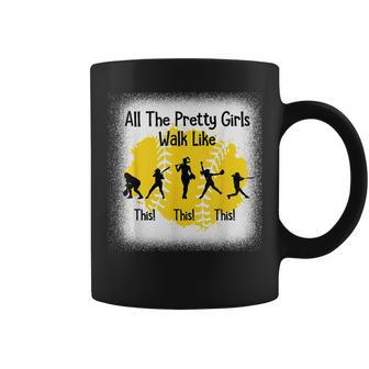 All The Pretty Girls Stroll Like This Softball Walk Coffee Mug - Seseable