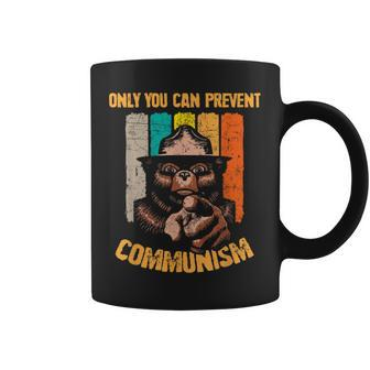 Only You Can Prevent Communism Camping Bear Coffee Mug | Mazezy