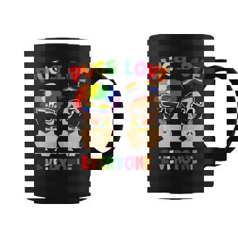 Pride Parade Pugs Love Everyone Lgbt Pugs Gay Pride Lgbt Coffee Mug | Seseable CA