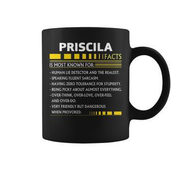 Priscila Name Gift Priscila Facts Coffee Mug - Seseable
