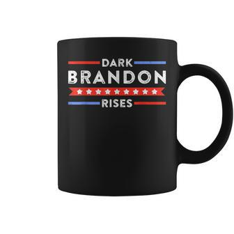 Pro Biden Dark Brandon Rises Dark Brandon Is Rising Usa Flag Coffee Mug - Monsterry