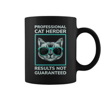 Professional Cat Herder For Cat Mom & Dad - Funny Cat Coffee Mug | Mazezy