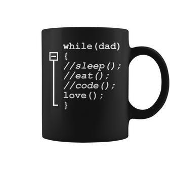 Programmer Dad Sleep Eat Code Father's Day Coffee Mug | Mazezy