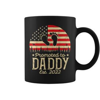 Promoted To Daddy 2022 First Time Fathers Day New Dad Gifts Coffee Mug | Mazezy
