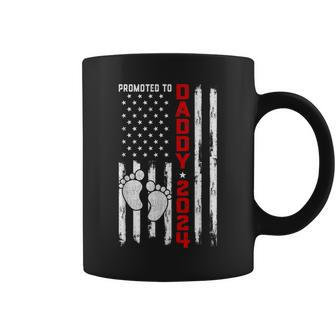 Promoted To Daddy 2024 First Time Fathers Day New Dad Gift Coffee Mug | Mazezy CA