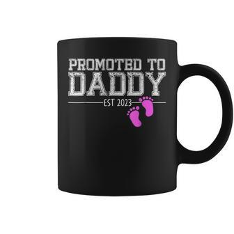 Promoted To Daddy Its A Girl Est 2023 New Dad First Daddy Coffee Mug - Seseable