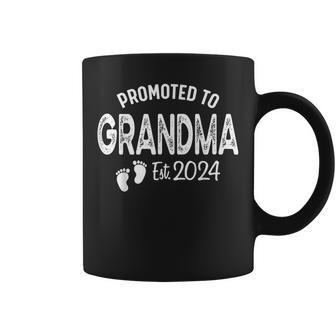 Promoted To Grandma 2024 Soon To Be Grammy Funny New Nanny Coffee Mug - Thegiftio UK