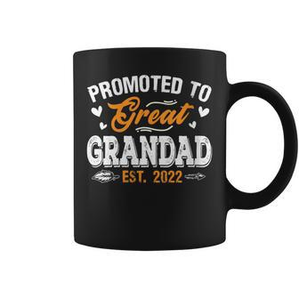 Promoted To Great Grandad 2022 Father Day New Grandpa Grandpa Funny Gifts Coffee Mug | Mazezy
