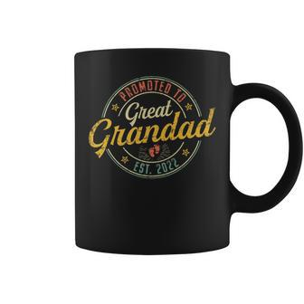 Promoted To Great Grandad 2022 Fathers Day First New Grandpa Grandpa Funny Gifts Coffee Mug | Mazezy