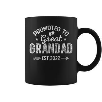 Promoted To Great Grandad 2022 Fathers Day New Grandpa Grandpa Funny Gifts Coffee Mug | Mazezy