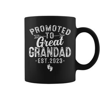 Promoted To Great Grandad Est 2023 Daddy Fathers Day Daddy Funny Gifts Coffee Mug | Mazezy