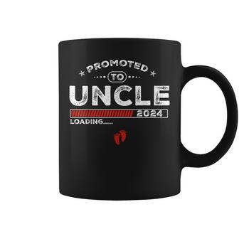 Promoted To Uncle Est 2024 Loading Soon To Be Dad Uncle Coffee Mug | Mazezy AU