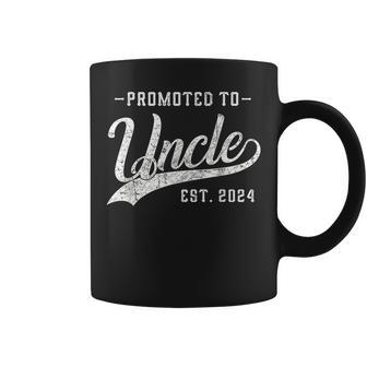 Promoted To Uncle Est 2024 Father's Day To New Dad Coffee Mug - Monsterry