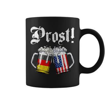 Prost Beer German American Flag Oktoberfest Coffee Mug | Mazezy