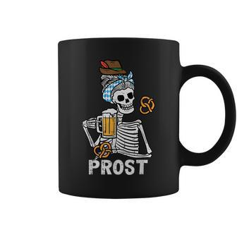 Prost Skeleton Bavarian Octoberfest German Oktoberfest Coffee Mug | Mazezy