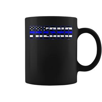 Protect And Serve In Fresno Police Flag Pd Coffee Mug | Mazezy