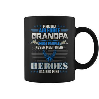 Proud Air Force Grandpa Gift Usair Force Veterans Day   Coffee Mug